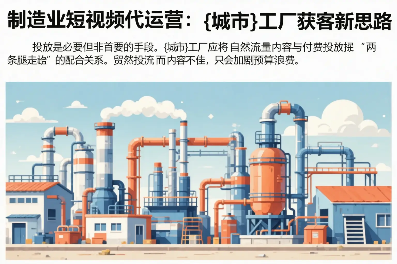 制造业短视频代运营:常德工厂获客新思路