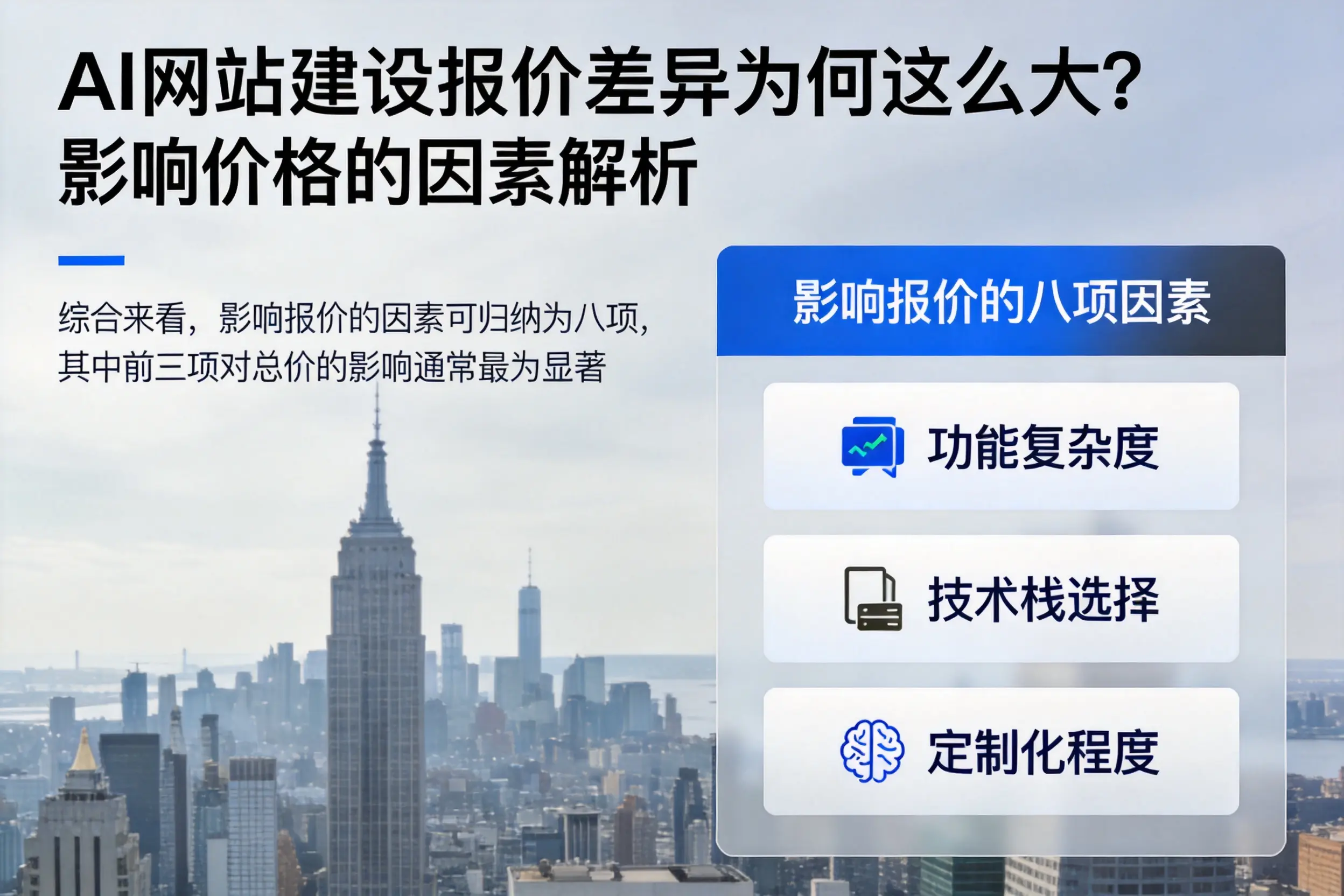 常德AI网站建设报价差异为何这么大？影响价格的因素解析